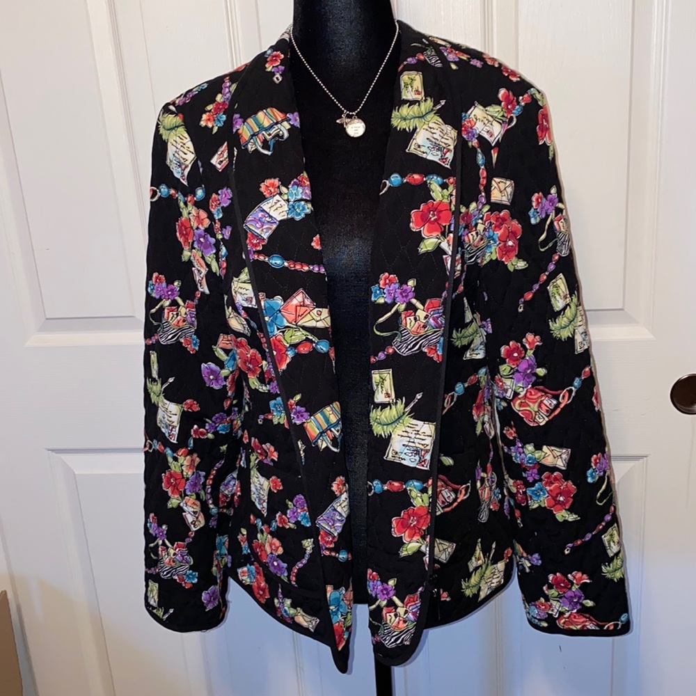 Requirements- Floral Quilted Jacket